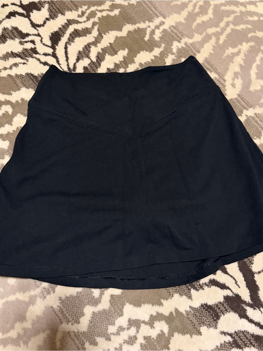 PINK Victoria's Secret Black Cotton Active Crossover Skort - Large